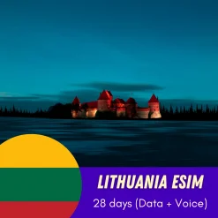 Lithuania 28 days free data and call