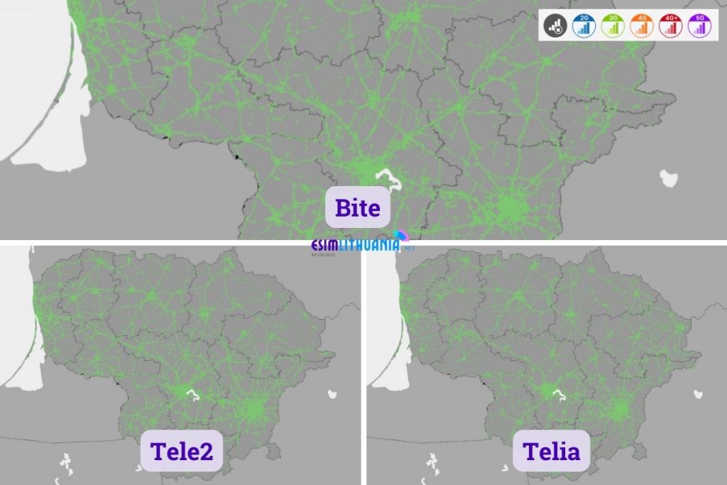 Lithuania Mobile Internet Coverage